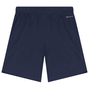 Boys Navy Blue Logo Shorts
