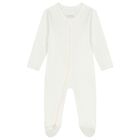 Baby Girls White & Pink Babygrows ( 4 Pack ), 2, hi-res