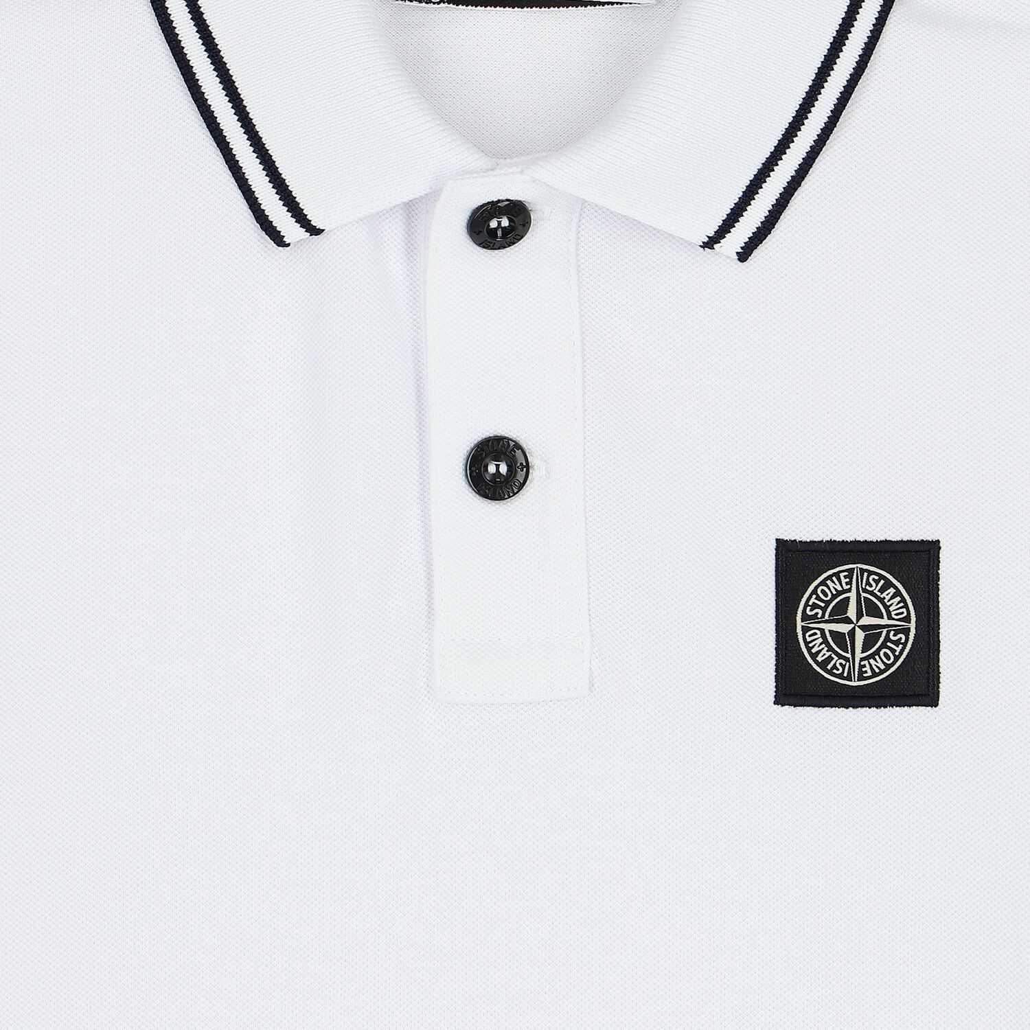 Boys White Logo Polo Shirt, 2, hi-res image number null