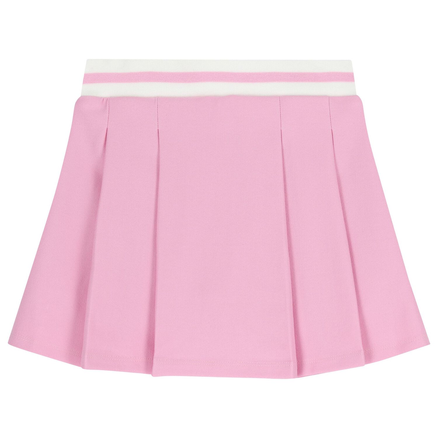 Girls Pink Logo Pleated Skirt, 1, hi-res