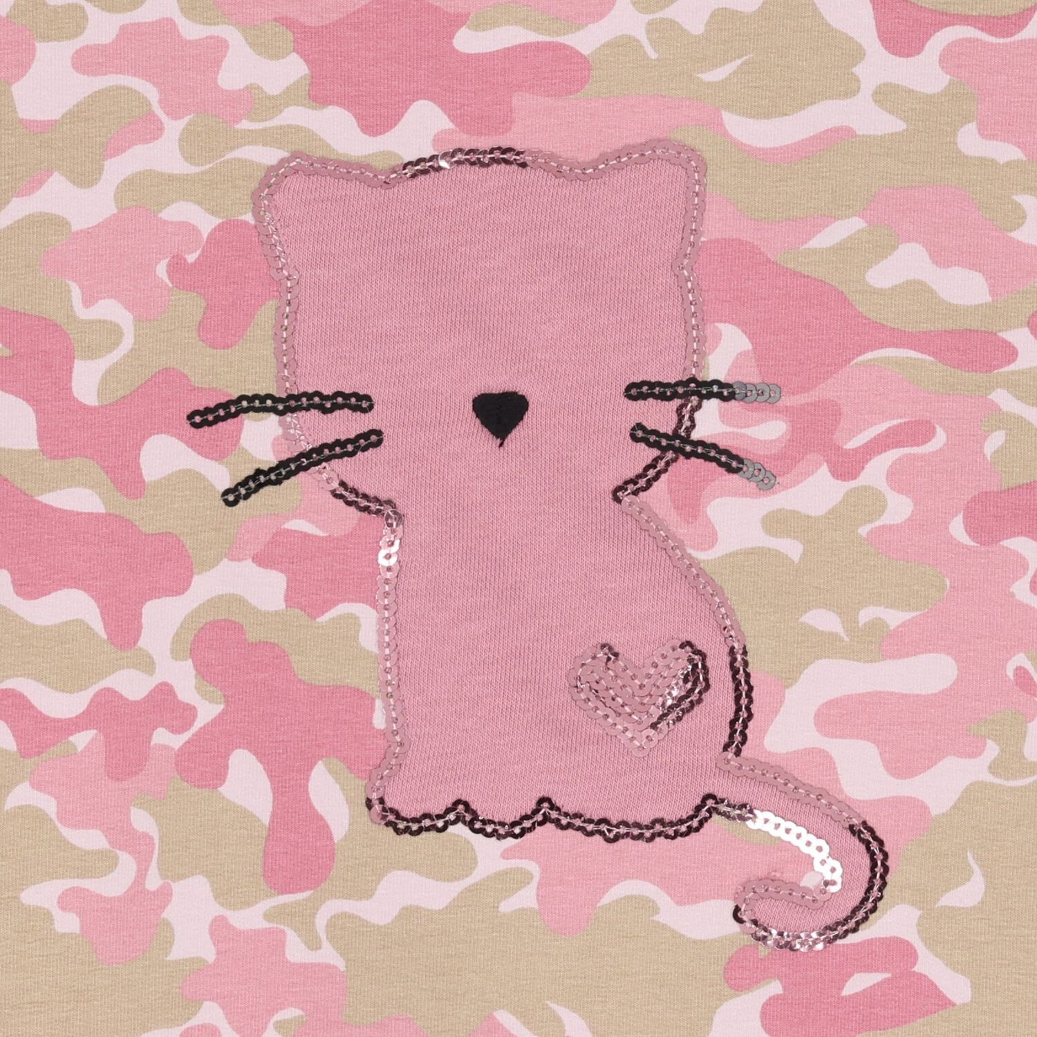 فستان سويت شيرت وردي مموه للبنات, 1, hi-res