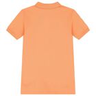 Boys Orange Logo Polo Shirt, 2, hi-res