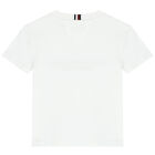 Boys White Logo T-Shirt, 2, hi-res