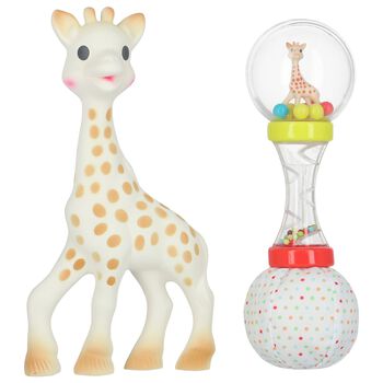 Giraffe Baby Teether & Rattle Set