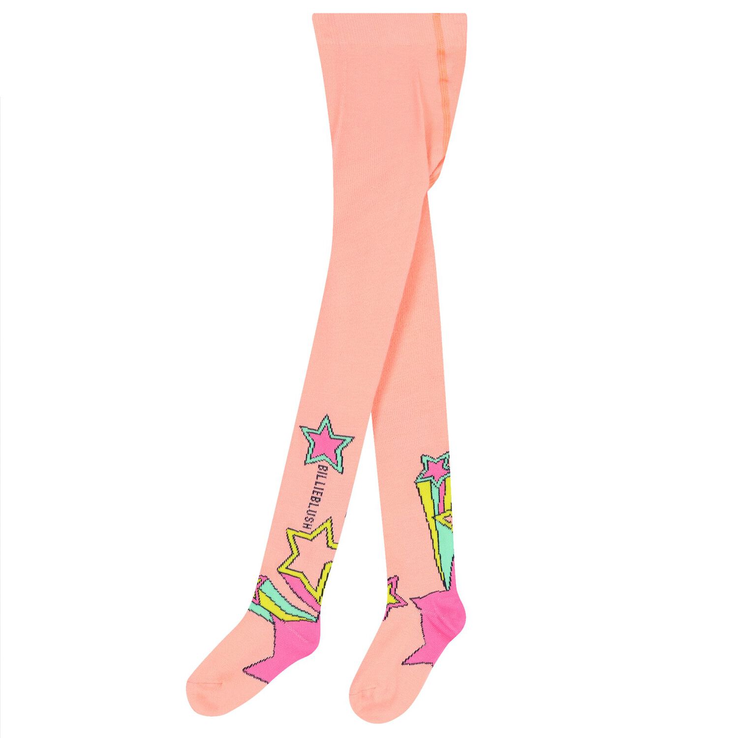 Girls Pink Star Tights, 1, hi-res