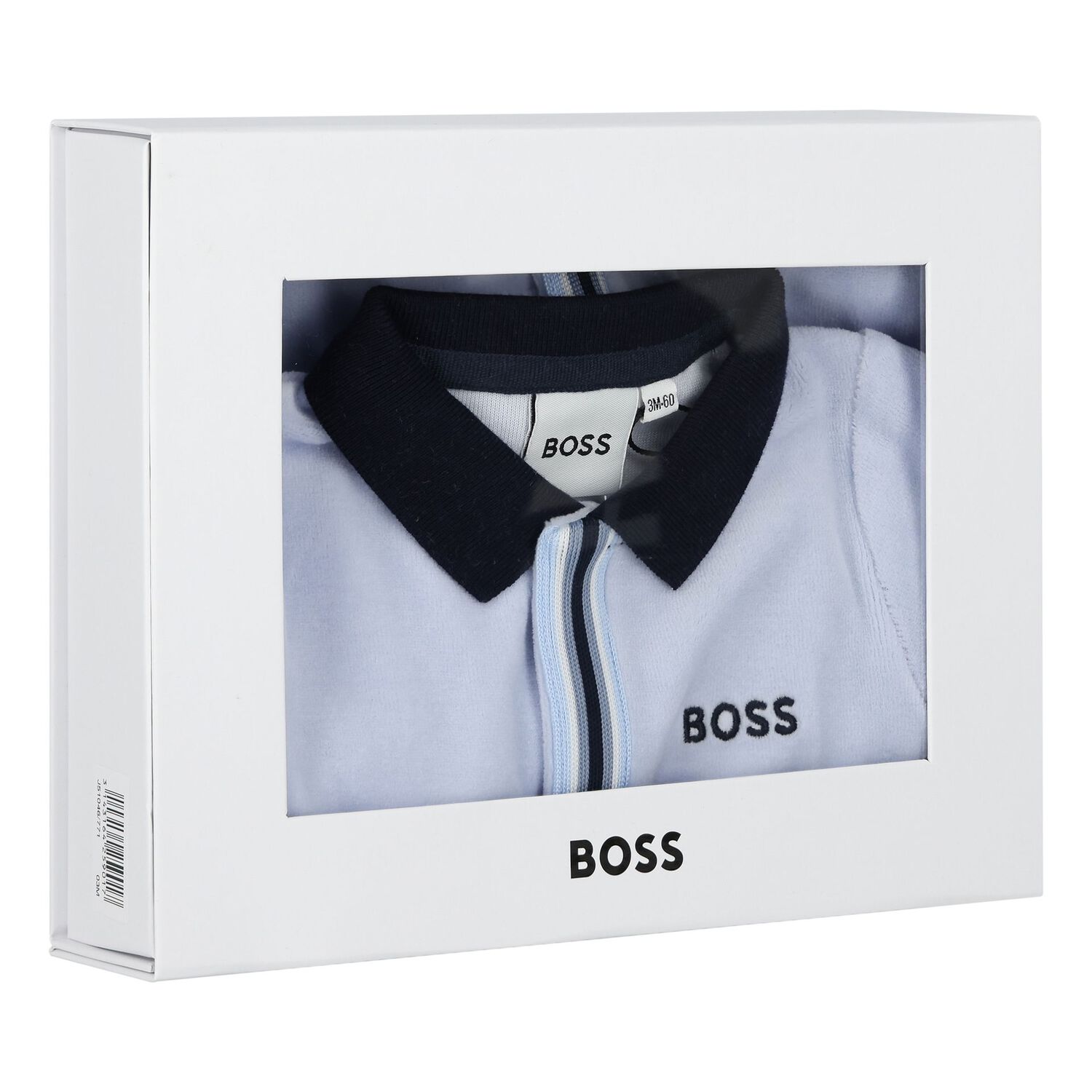 Baby Boys Blue Logo Babygrow, 2, hi-res