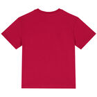 تيشيرت بنات بطبعة فراشة باللون الزهرى, 1, hi-res