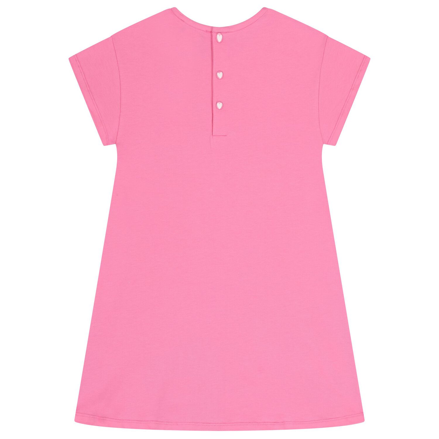 فستان للبنات مزين بالزهور باللون الوردي, 1, hi-res