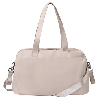 Beige Faux Leather Changing Bag