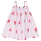 Girls Pink Watermelon Beach Dress, 3, hi-res