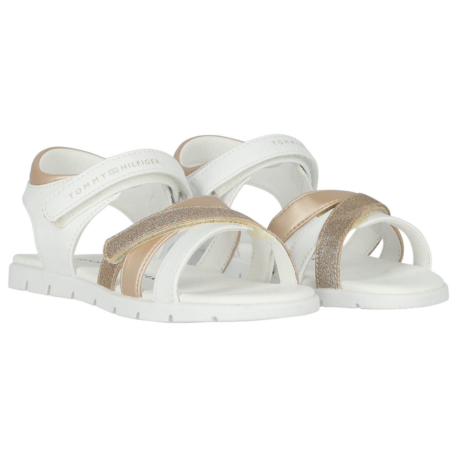 صندل بنات بالشعار باللون العاجى و الذهبى , 1, hi-res image number null