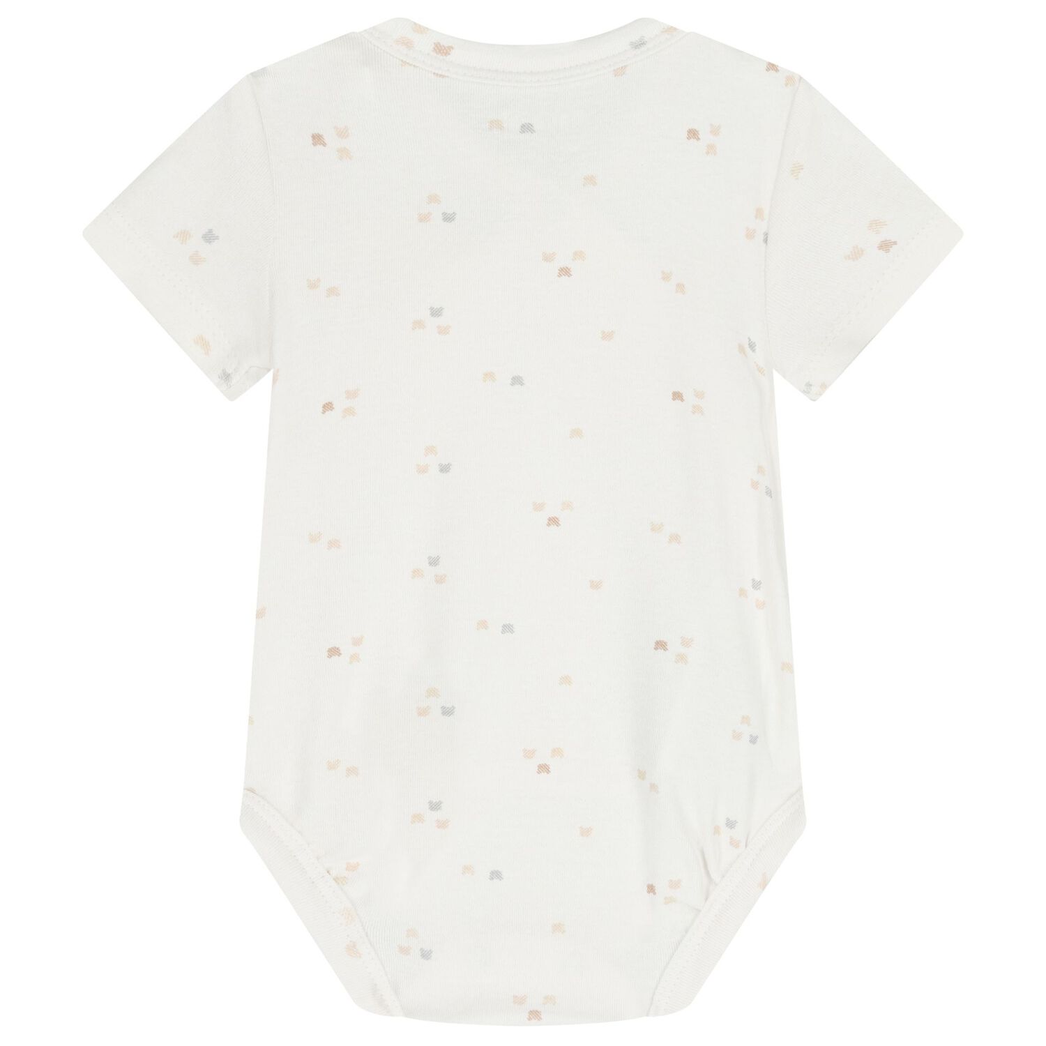 White Teddy Bear Baby Bodysuit, 1, hi-res