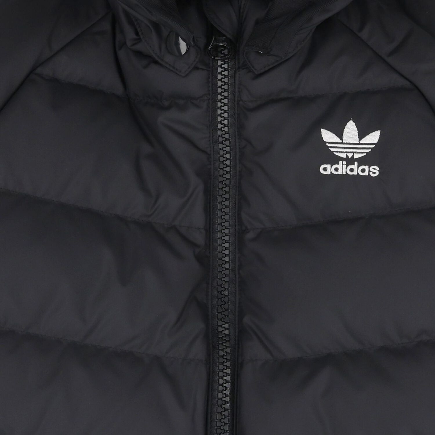 جاكيت مبطن بالشعار باللون الأسود للأطفال, 1, hi-res image number null