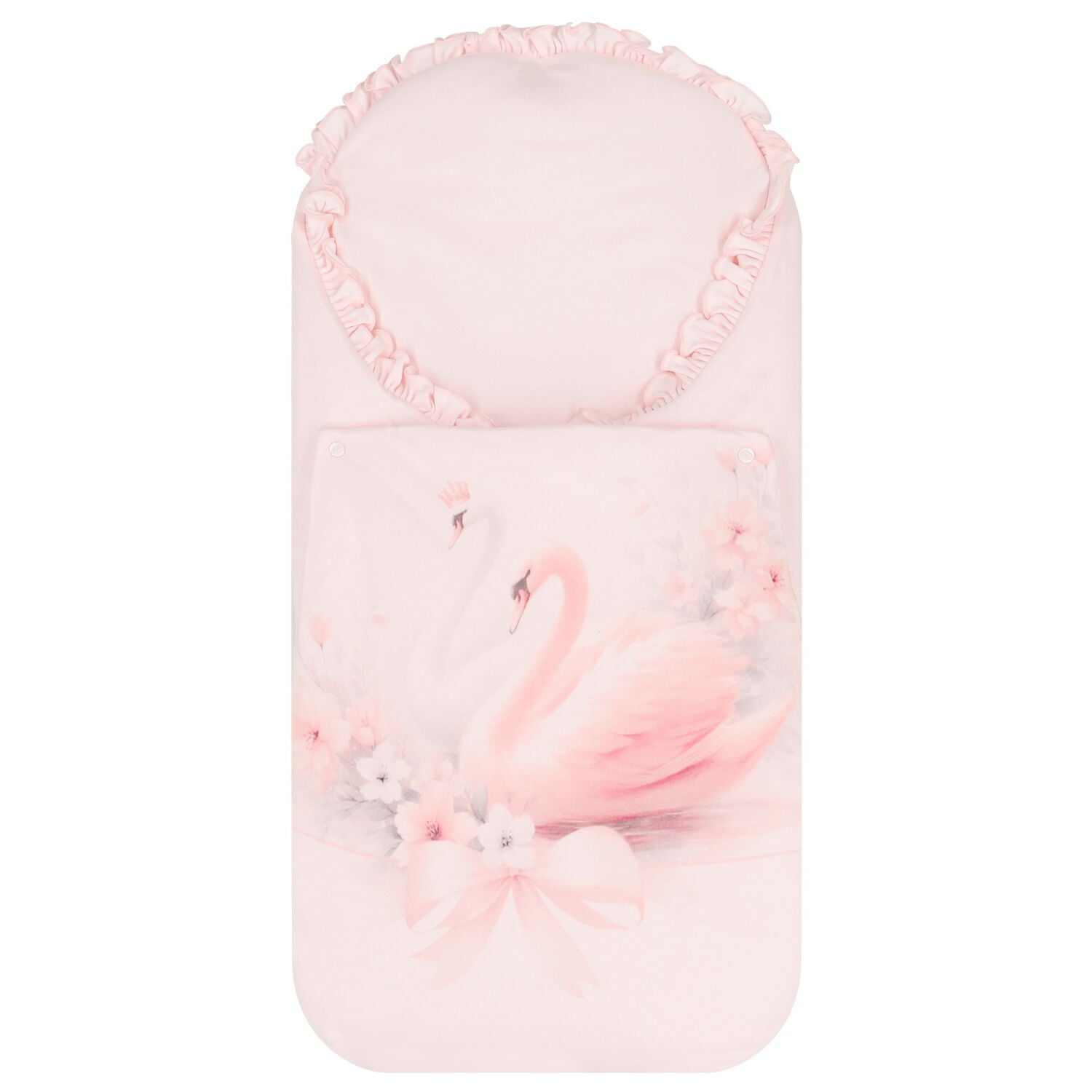 Baby Girls Pink Swan Nest, 1, hi-res