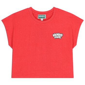 Girls Red Panda Ice Cream Logo T-Shirt