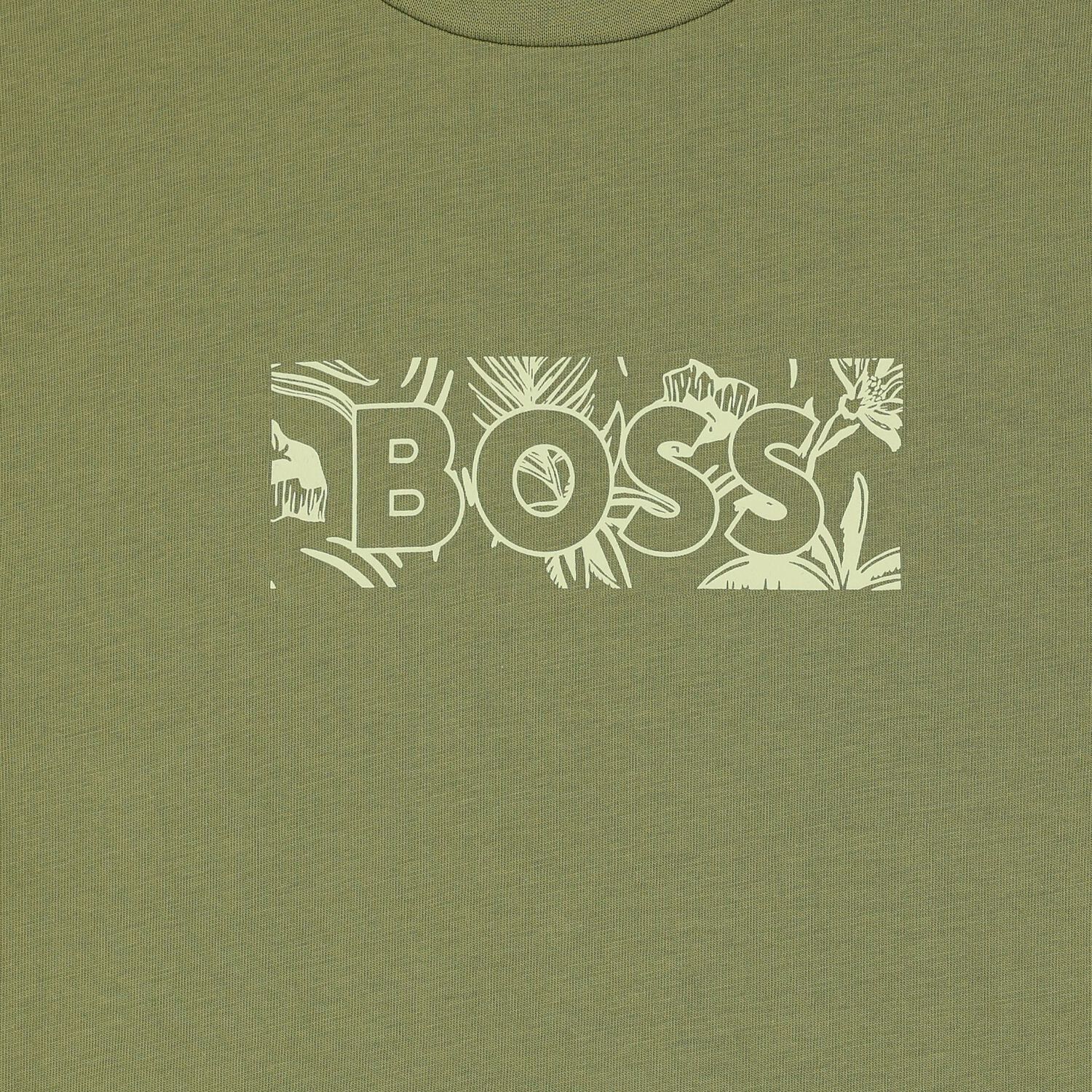 Boys Green Logo T-Shirt, 1, hi-res