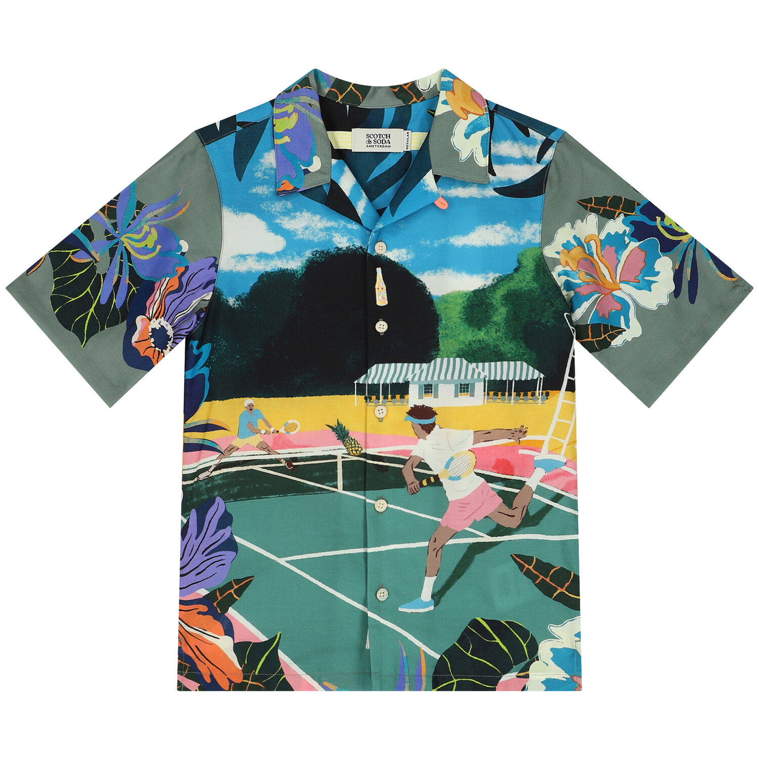 Boys Green Tennis Shirt, 1, hi-res