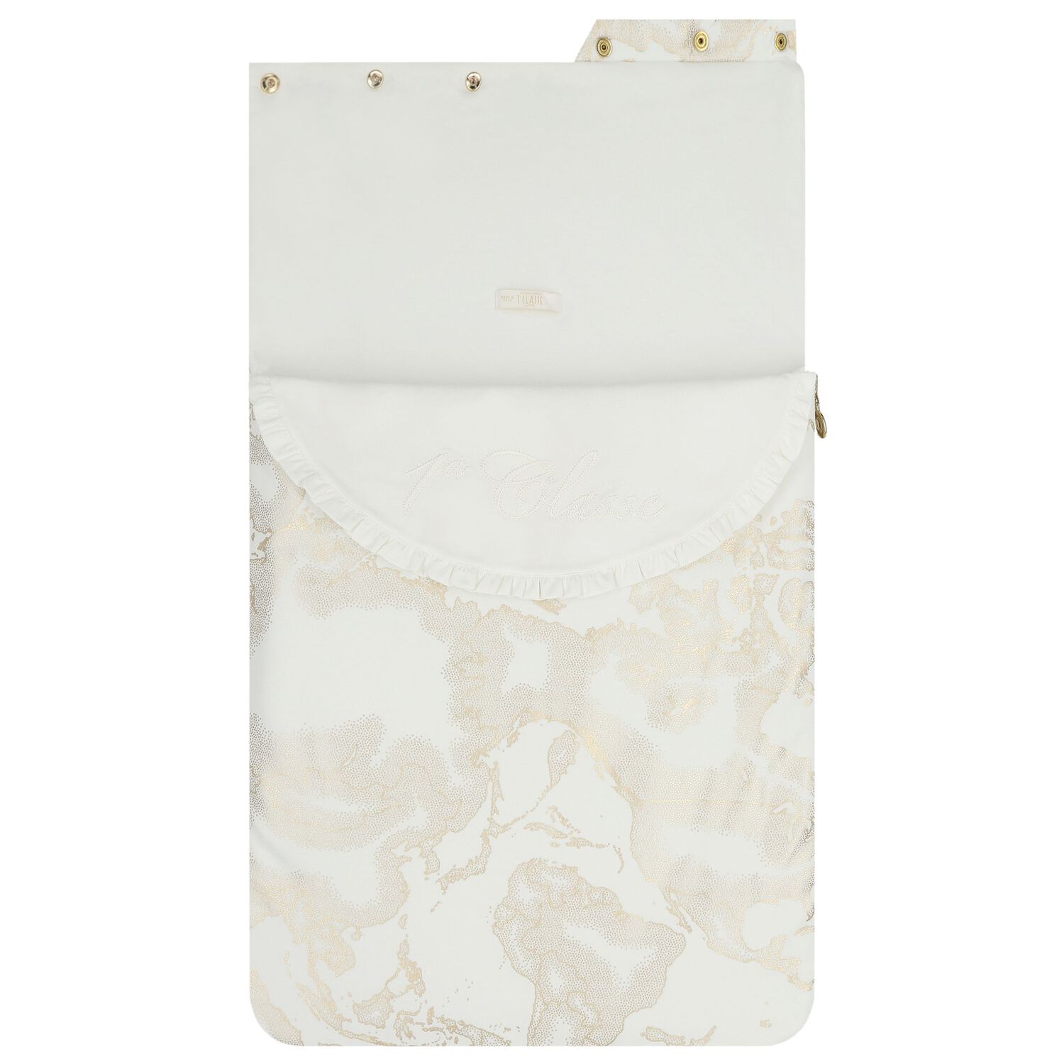 عش خريطة جغرافية أبيض وذهبي للفتيات الصغيرات, 1, hi-res