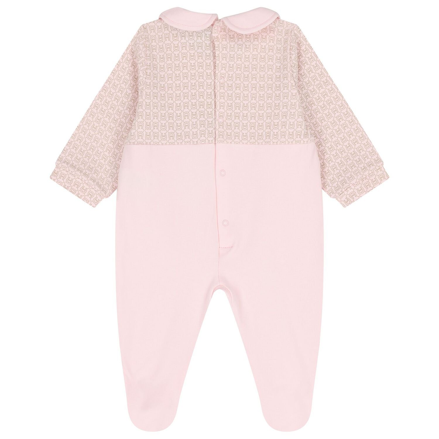 Baby Girls Pink Logo Babygrow, 3, hi-res