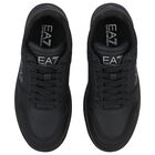 Black Logo Trainers, 2, hi-res
