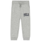 Boys Grey Logo Joggers, 1, hi-res