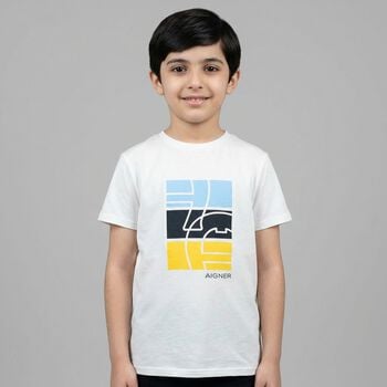 Boys White Logo T-Shirt