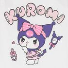 Girls White & Pink Kuromi Shorts Set, 1, hi-res