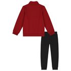 Boys Red & Black Logo Tracksuit, 1, hi-res