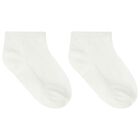 Baby Boys Blue & Ivory Socks (3 Pack), 1, hi-res