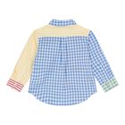 Baby Boys Multi-Coloured Gingham Shirt & Shorts Set , 1, hi-res