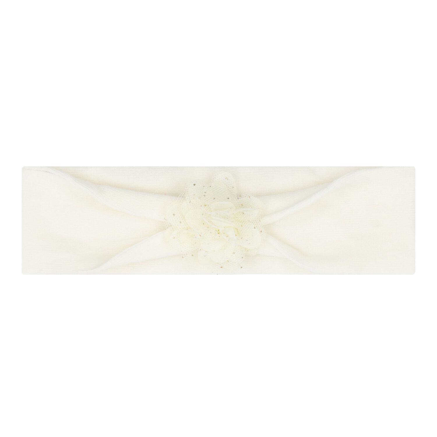 Baby Girls Ivory Headband & Socks Set, 1, hi-res