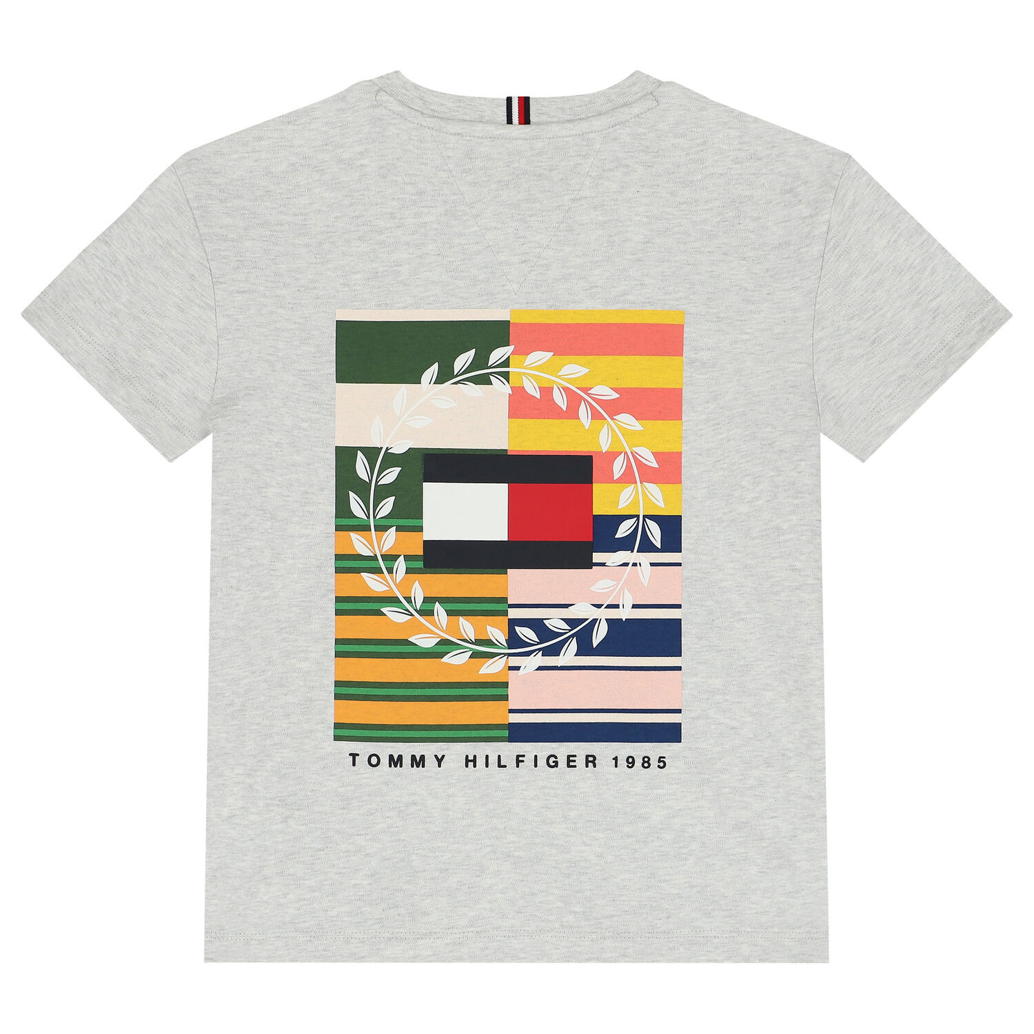 تيشيرت أولاد بالشعار باللون الرمادى, 1, hi-res