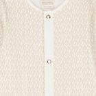 Baby Girls Ivory & Gold Logo Babygrow Gift Set, 1, hi-res