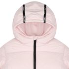 Girls Pink Logo Puffer Jacket, 2, hi-res