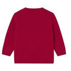Younger Boys Red Knitted Jumper, 1, hi-res