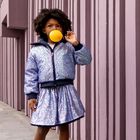 جاكيت مزين باللون الكحلي للفتيات, 1, hi-res