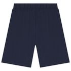 Boys White & Navy Blue Logo Pyjamas, 1, hi-res