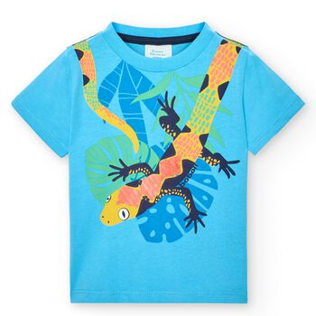 Boys Blue Lizard T-Shirt