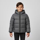 Boys Grey Puffer Coat, 1, hi-res