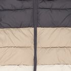 Boys Grey & Beige Padded Puffer Jacket, 1, hi-res