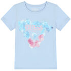 Girls Blue Logo T-Shirt, 2, hi-res