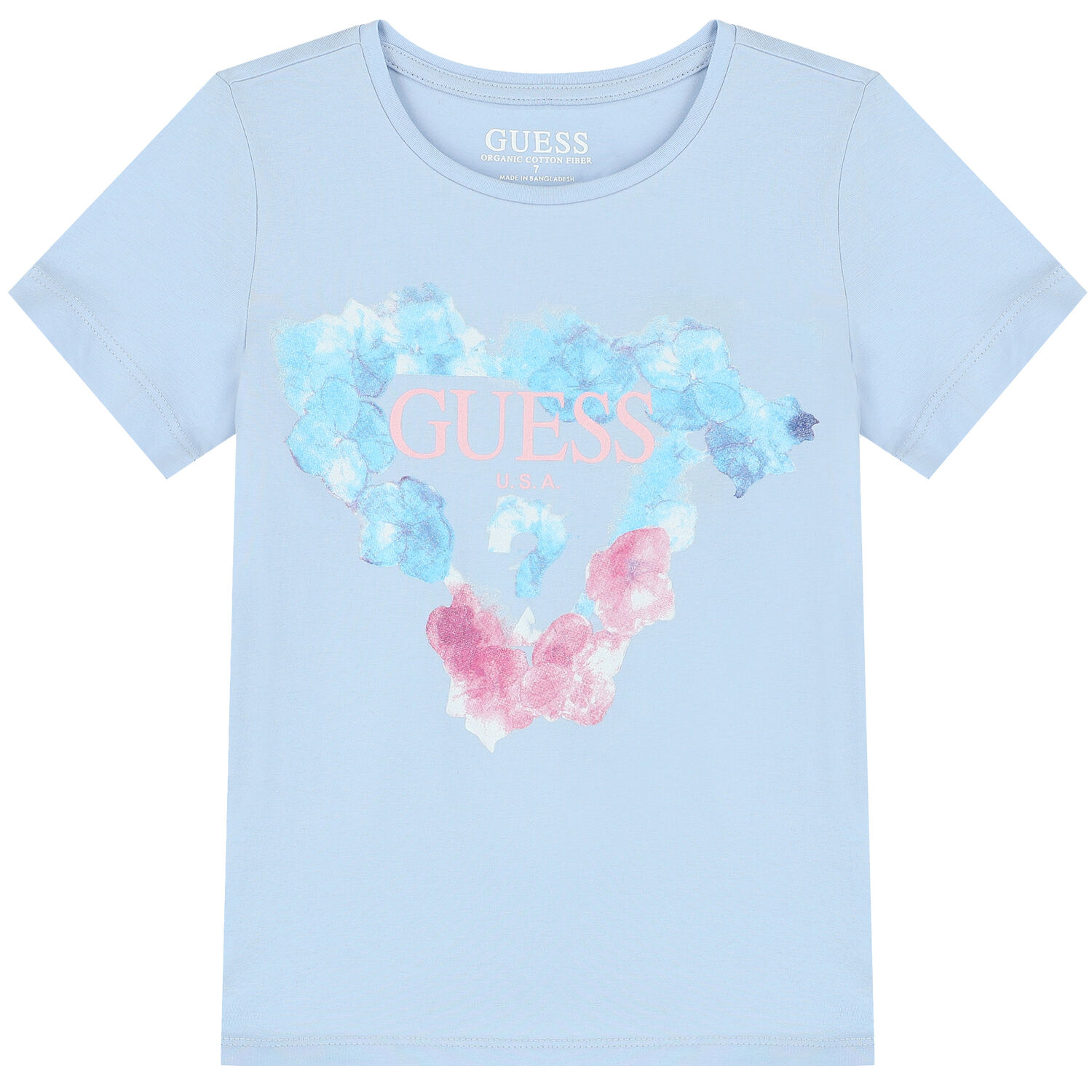 Girls Blue Logo T-Shirt, 2, hi-res