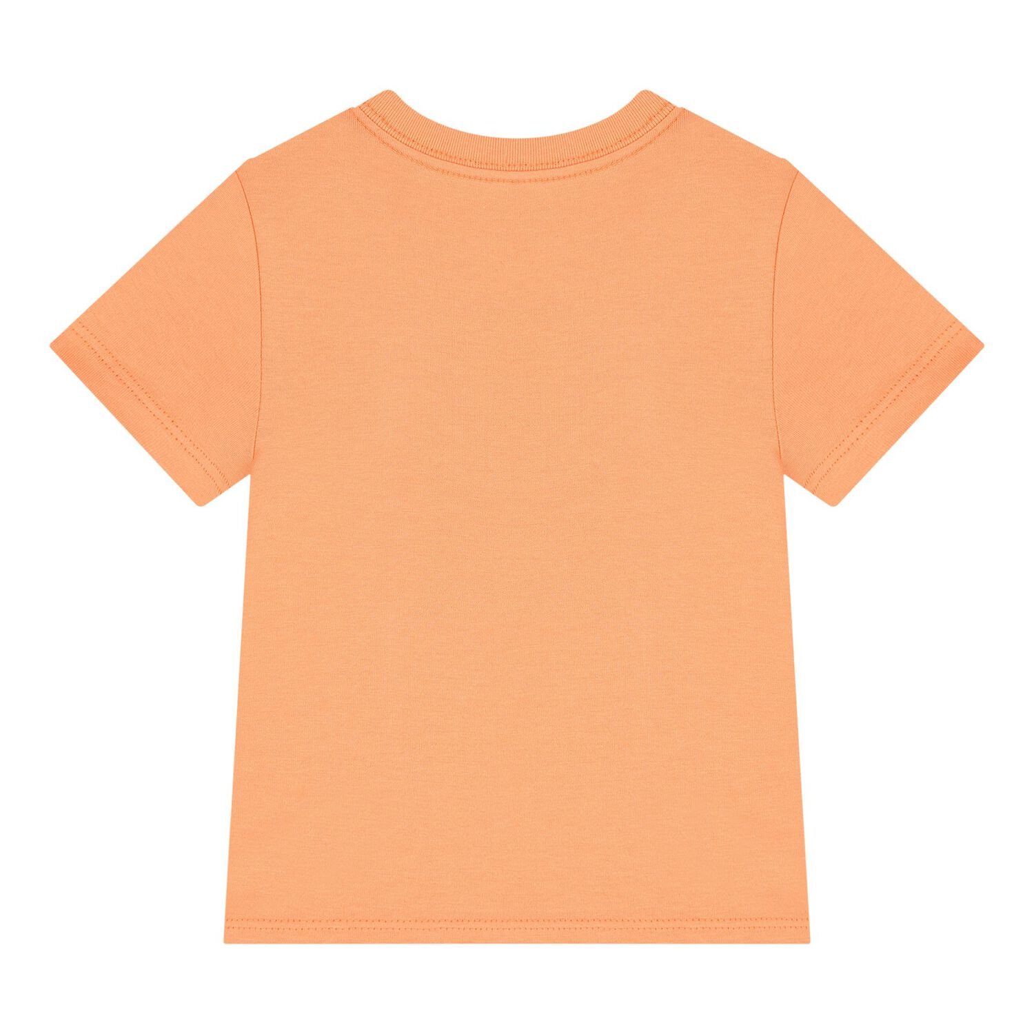 Baby Boys Orange Teddy Bear Logo T-Shirt, 1, hi-res