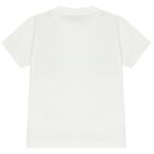 Boys White Logo T-Shirt, 1, hi-res