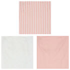 White & Pink Muslin Set ( 3-Pack ), 3, hi-res