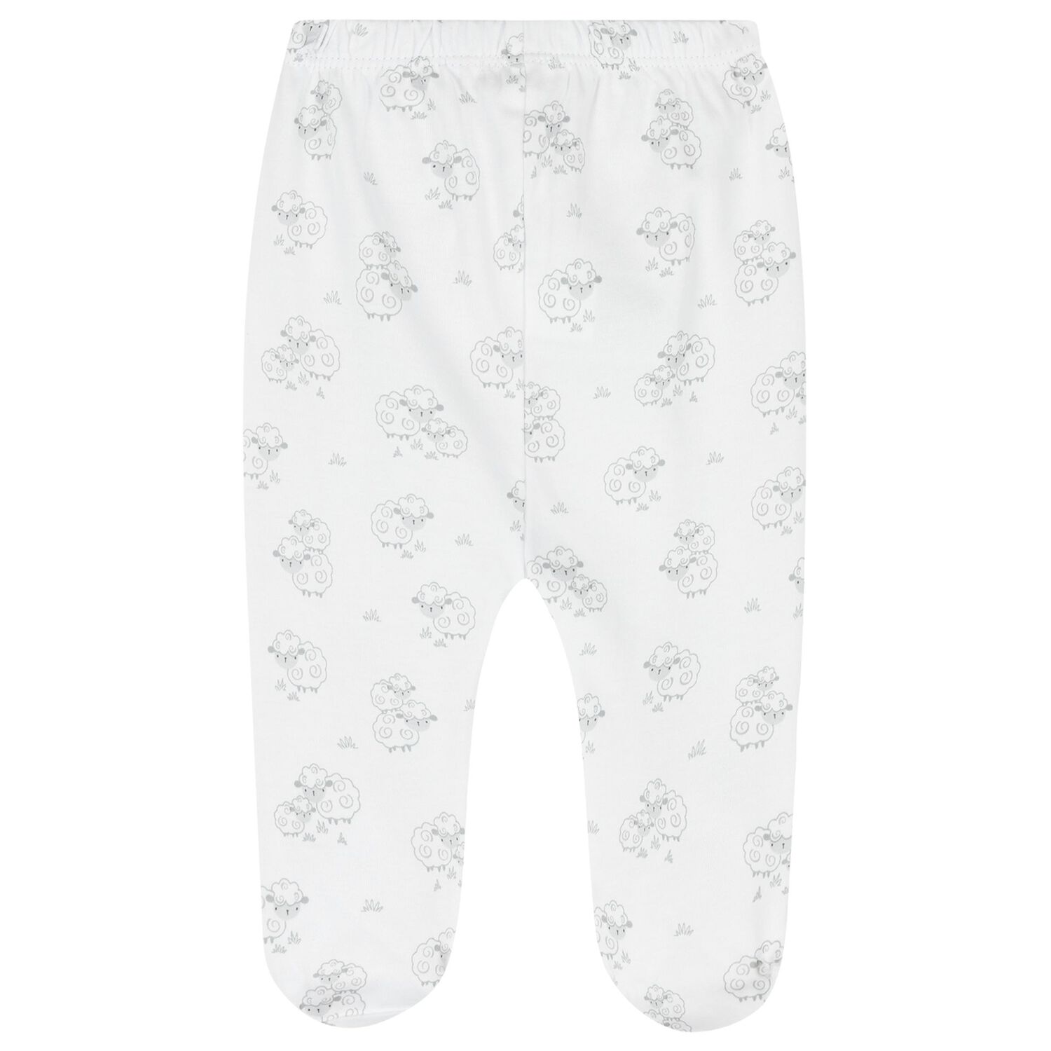 White Sheep 2 Piece Babygrow, 1, hi-res