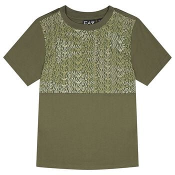 Boys Green Logo T-Shirt