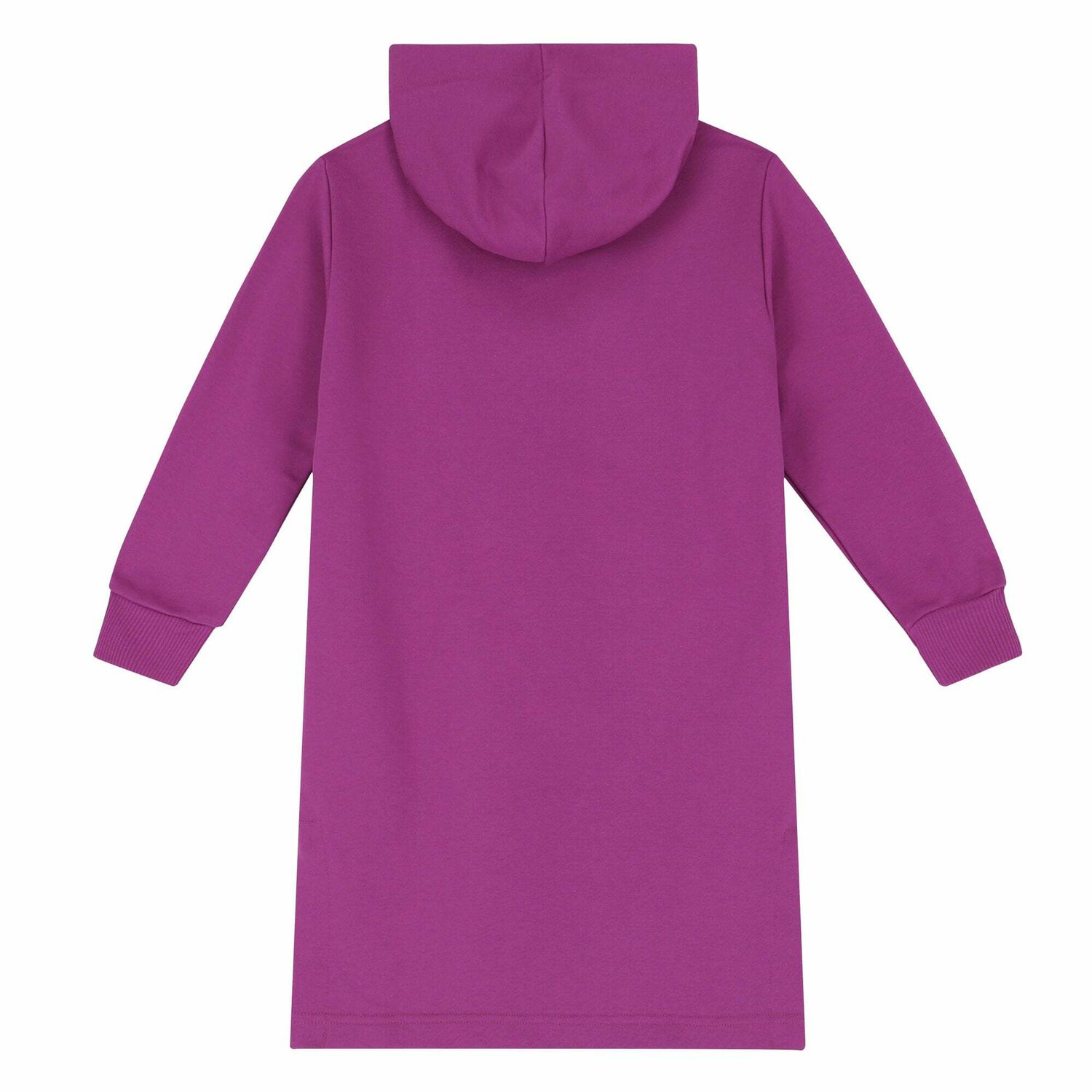Girls Purple Logo Sweatshirt Dress, 1, hi-res image number null