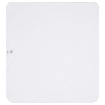Baby Girls White Billowy Bows Blanket, 1 Baby Girls White Billowy Bows Blanket