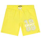 Boys Yellow Logo Shorts, 1, hi-res